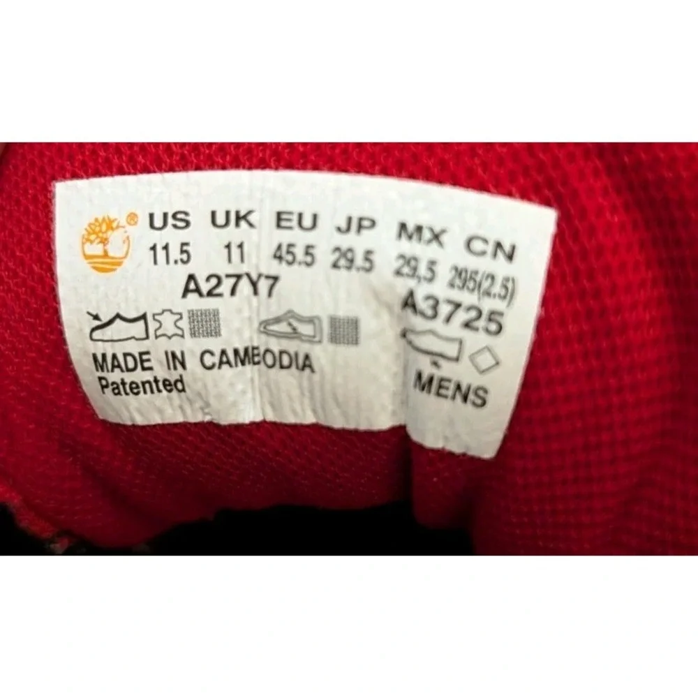 Timberland Groveton Orthopedic Men's Chukka Boots Size‎ 11.5 Black & Red Check